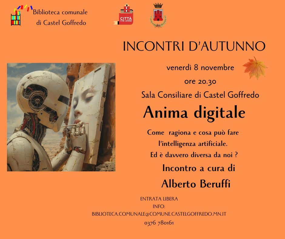 Incontri d'autunno:Anima digitale(8 novembre 2024)