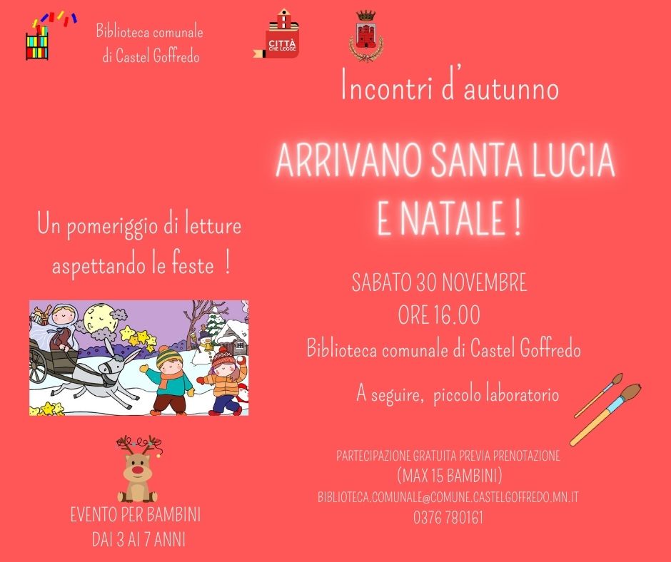 Incontri d'autunno:Arrivano Santa Lucia e Natale ! (30 novembre 2024)