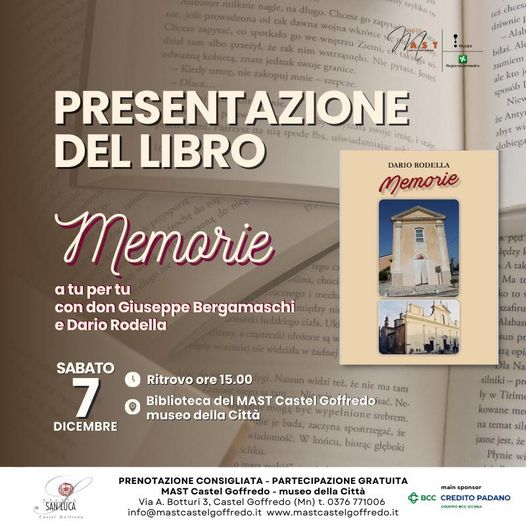 Memorie, presentazione libro ( 7 dicembre 2024)