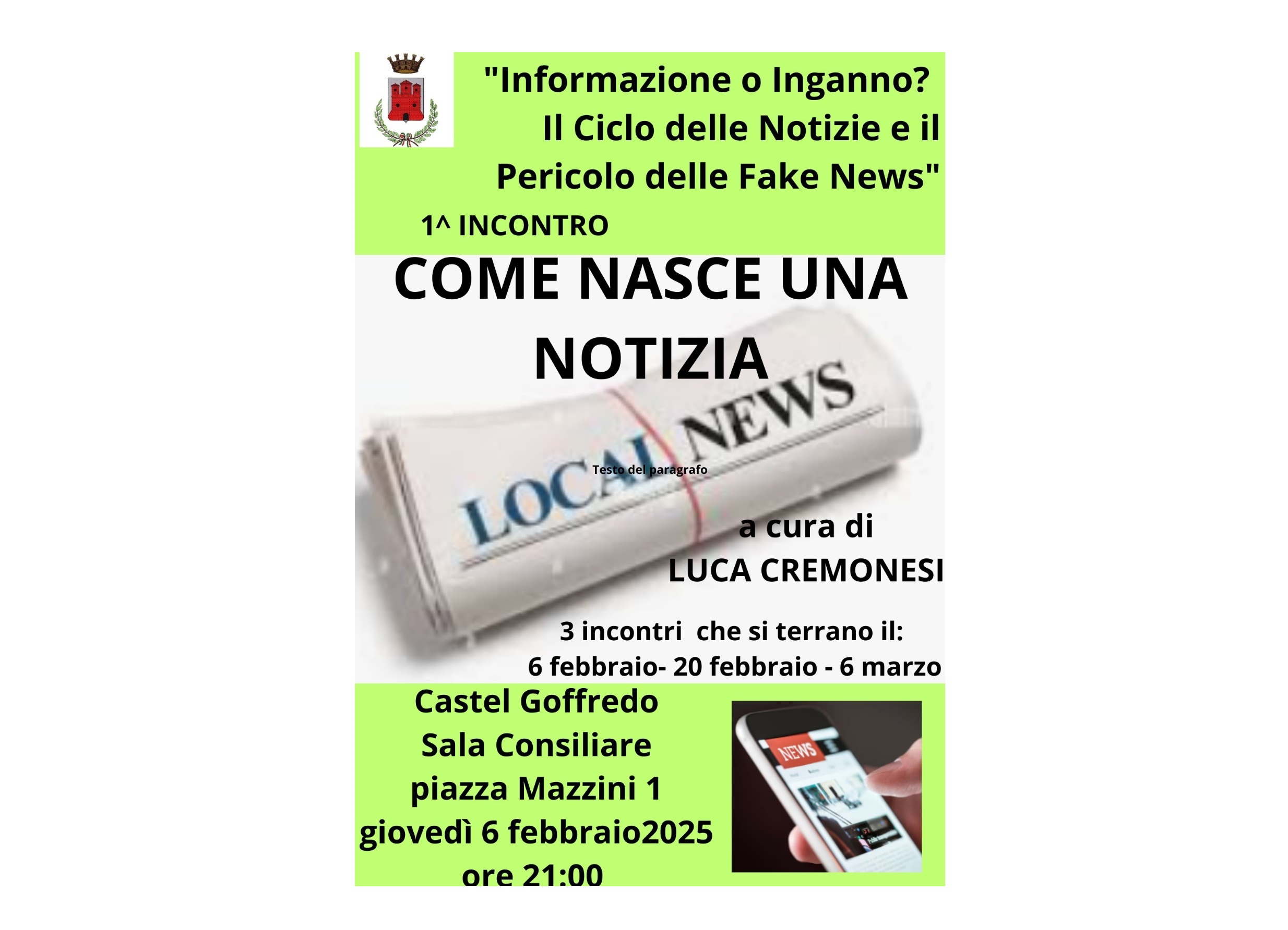 Ciclo delle notizie e pericolo fake news (06/02/2025)